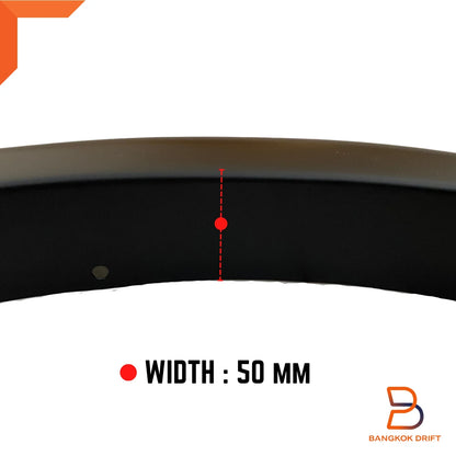 4" Matte Black Fender Flare Arch for Ford Everest UB U704 (2022-2024)