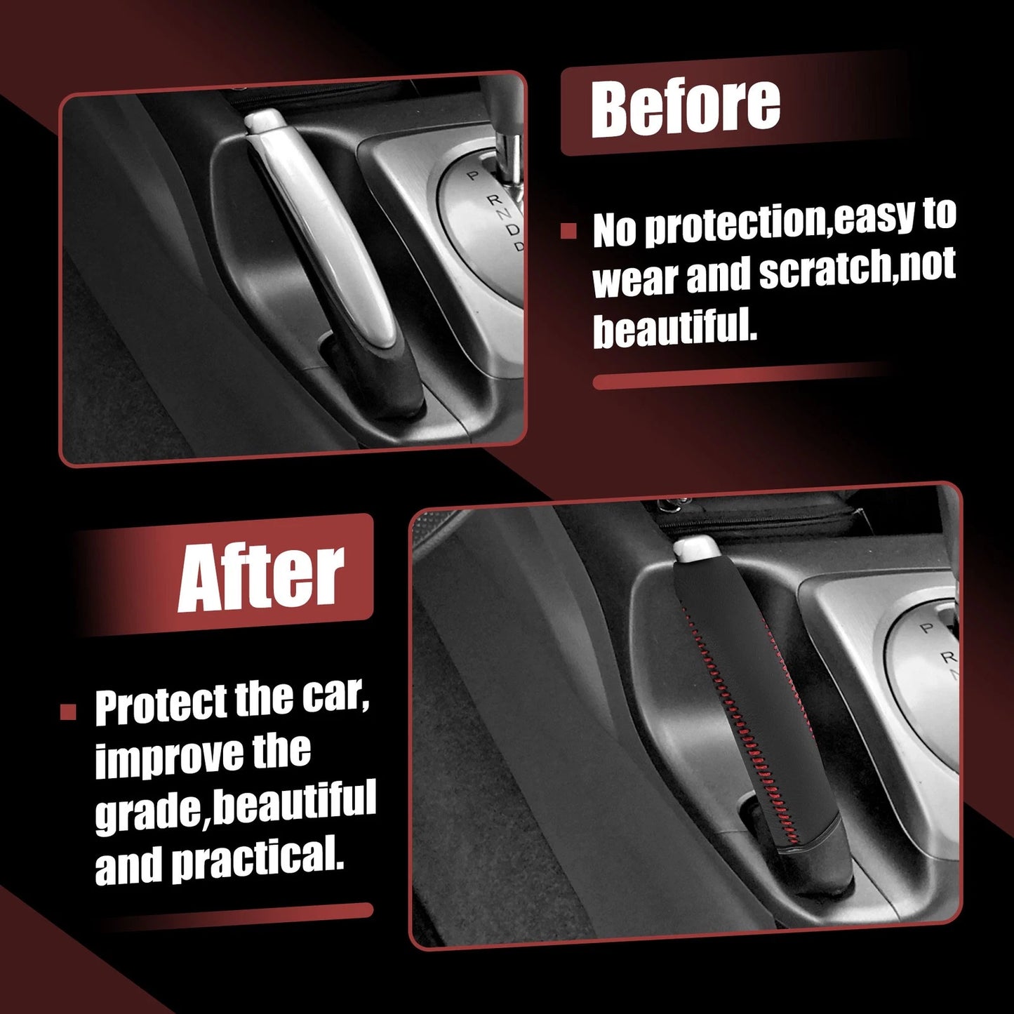 Faux Leather Handbrake Cover for Subaru Impreza Outback Legacy (2008–2017)