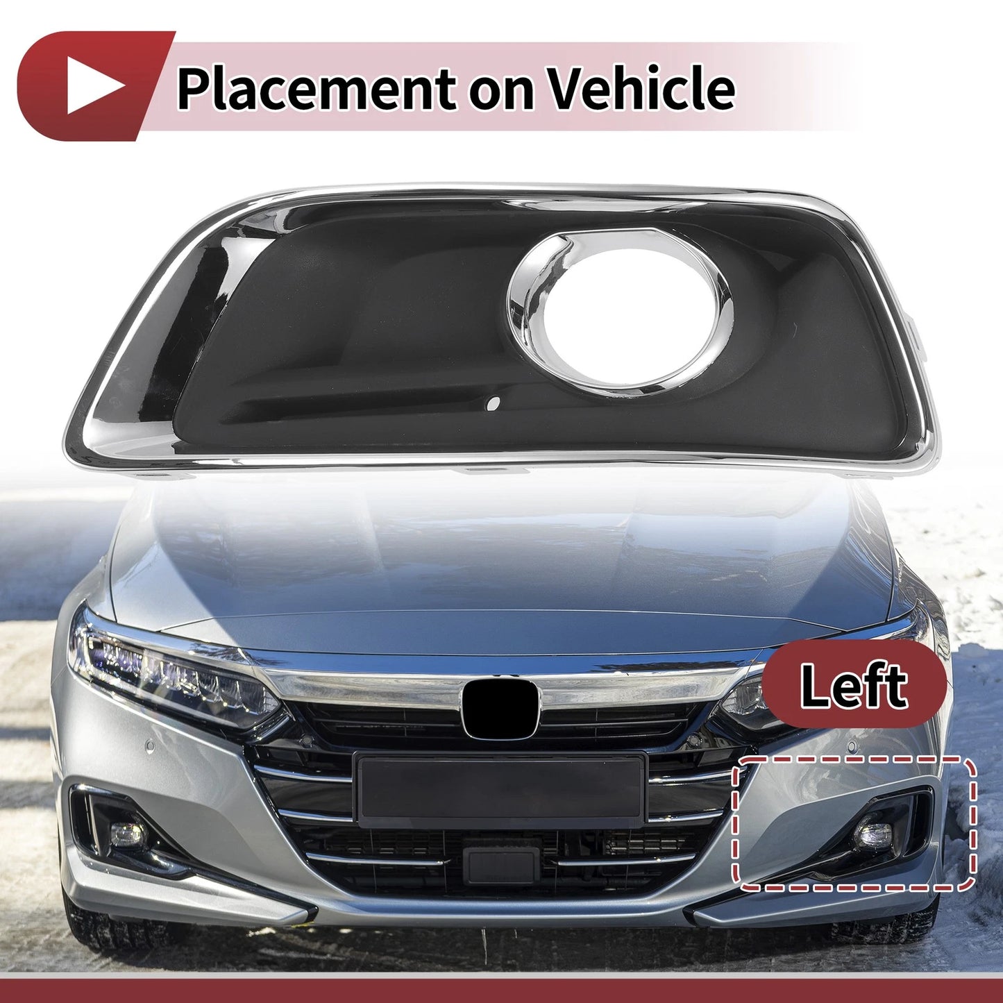 1 Pc Fog Light Grill for Chevy Malibu (2013–2014) No. 20768823