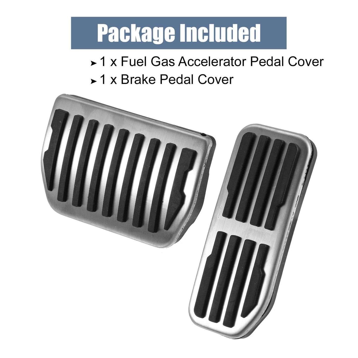 2X Brake Pedal Pad Gas Accelerator Cover for Land Rover