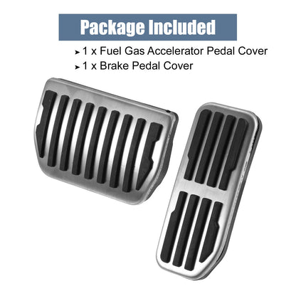 2X Brake Pedal Pad Gas Accelerator Cover for Land Rover