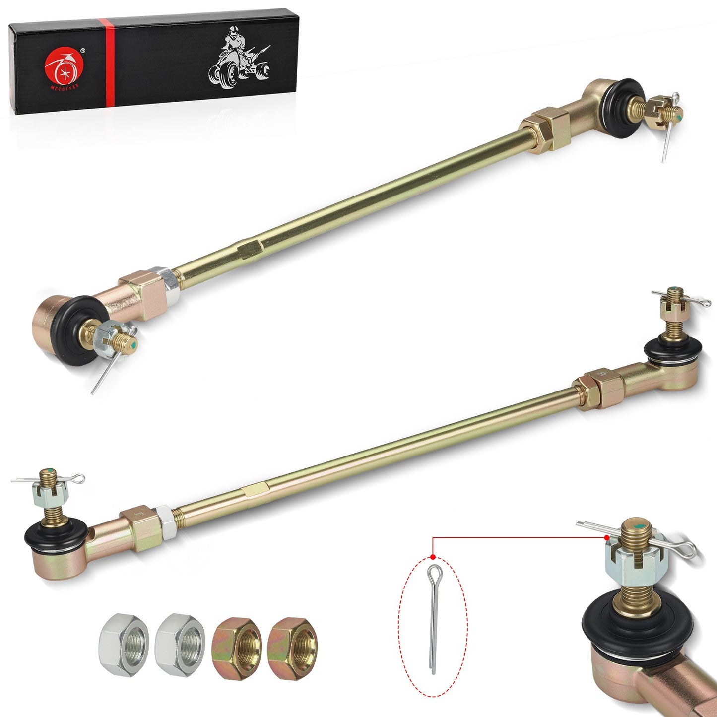 Tie Rods with Ends Kit for Honda TRX450R TRX450ER (2004–2009)