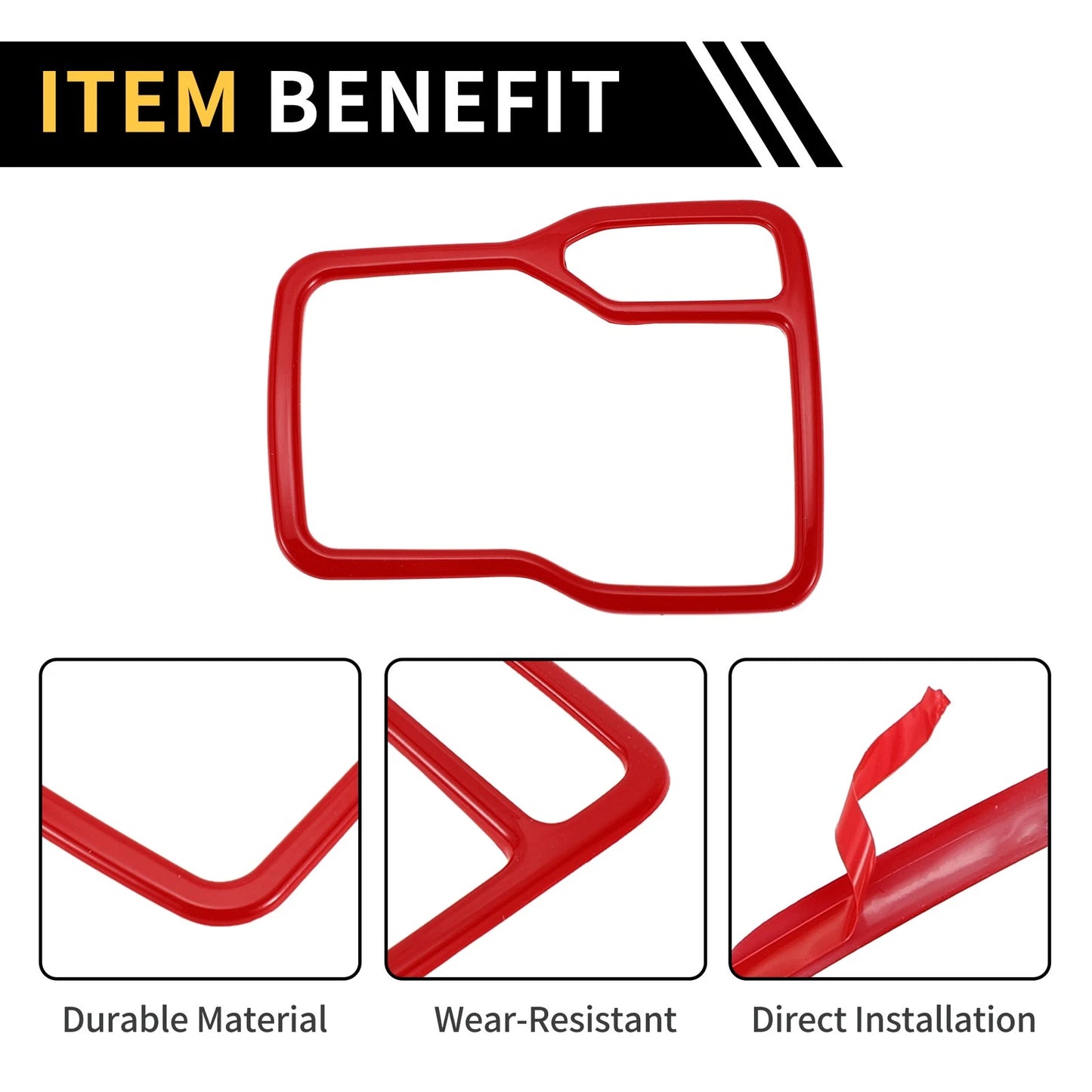 1 Pc Center Console Gear Shift Frame Cover Trim for Jeep Wrangler JL (2018–2023)