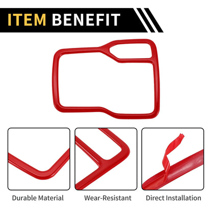 1 Pc Center Console Gear Shift Frame Cover Trim for Jeep Wrangler JL (2018–2023)