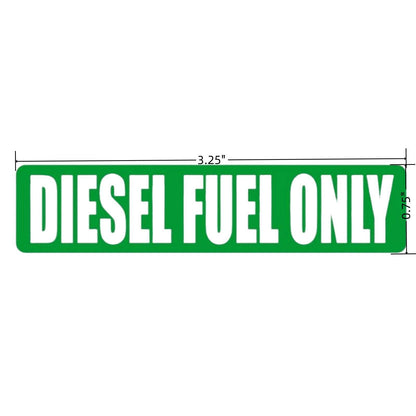 20x Diesel Fuel Only Sticker Decal for Fuel Door