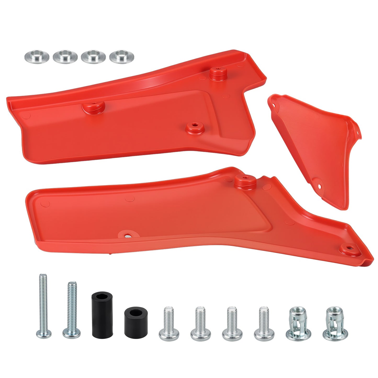 Set of 2 Side Panel Covers Red for Honda XR200R XR250R (1984–2002)