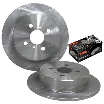 Rear Disc Brake Rotors & Pads for Toyota Corolla (1996–2001)