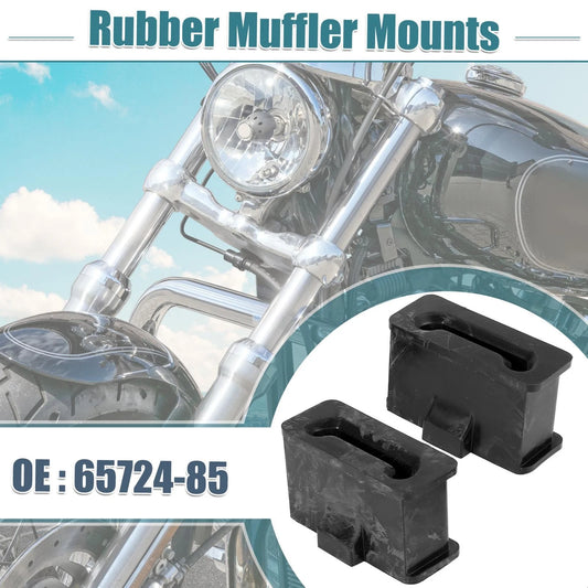 2 x Motorcycle Rubber Muffler Mounts for Harley-Davidson FL Trike