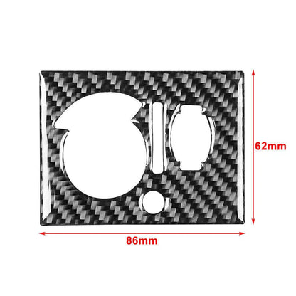Red Carbon Fiber Headlight Switch Panel Cover for Dodge Challenger (2008-2014)