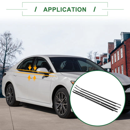 Set of 4 Weatherstrip Window Seals No. 7572006150/7574006130 for Toyota Camry (2012–2014)