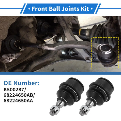 2X Front Lower Ball Joints for Jeep Cherokee KL (2014–2018) No.K500287