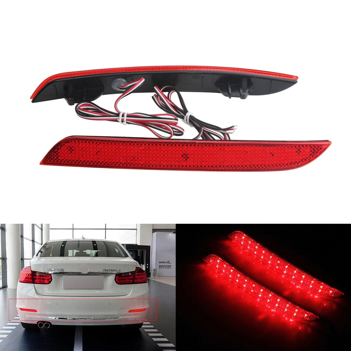 Pre-LCI Rear Bumper Reflector Brake Light for BMW F32 F33 4-Series (2012–2016)