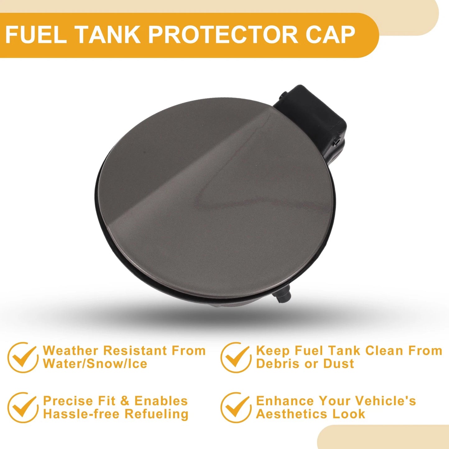 Fuel Tank Door Cap for Volkswagen Magotan (2015–2023) Bolt Type 3AD809857 Dark Gold Tone