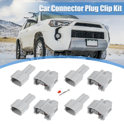 Set of 4 Fuel Injector Connectors for Toyota (No. 9098011875)