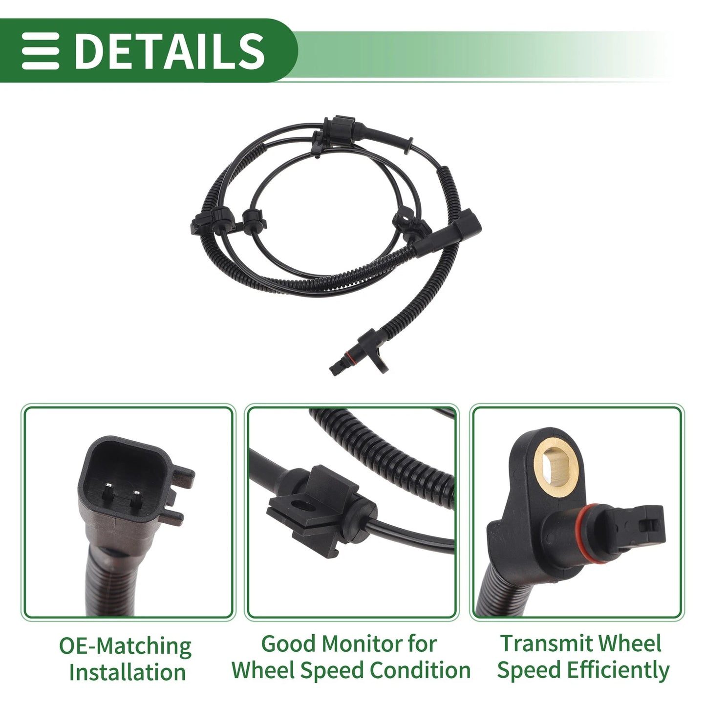 ABS Wheel Speed Sensor No. 52128694AA for Jeep Liberty (2002–2007)