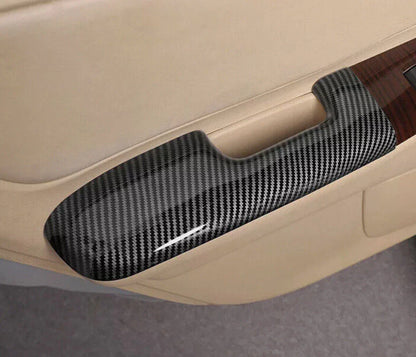 4X CF Door Handle Armrest Cover Trim Cap for Toyota Corolla (2003–2008)