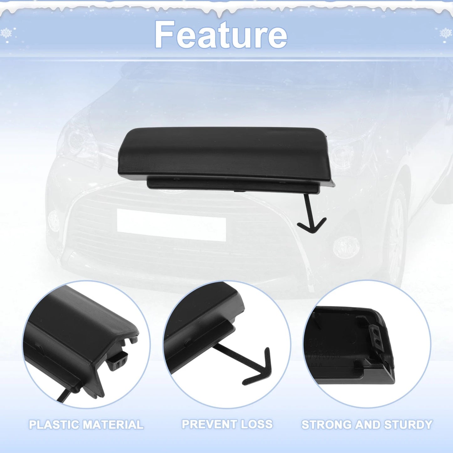 Tow Hook Cover Cap for Toyota Avensis (2015–2018) No. 5212705100