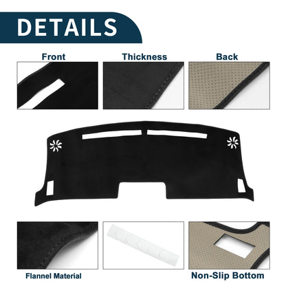 Dashboard Cover Mat for Nissan Moco MG33S (2012–2018) Black Sun Protector