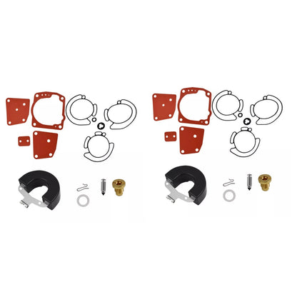 Set of 2 Carburetor Repair Kits for Johnson Evinrude OMC (Various Years)