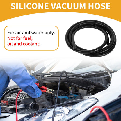 Silicone Vacuum Tubing Hose 5.5FT 3/16" ID 2mm Thickness for Air Water