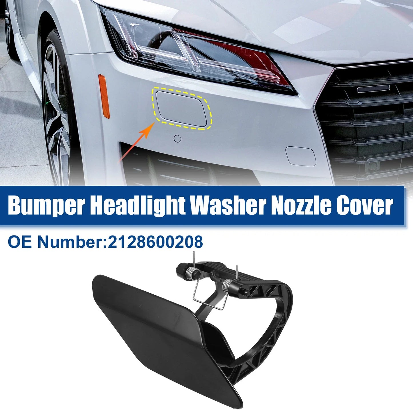 Right Headlight Washer Spray Nozzle Cap for Mercedes Benz E-Class (2009-2016)