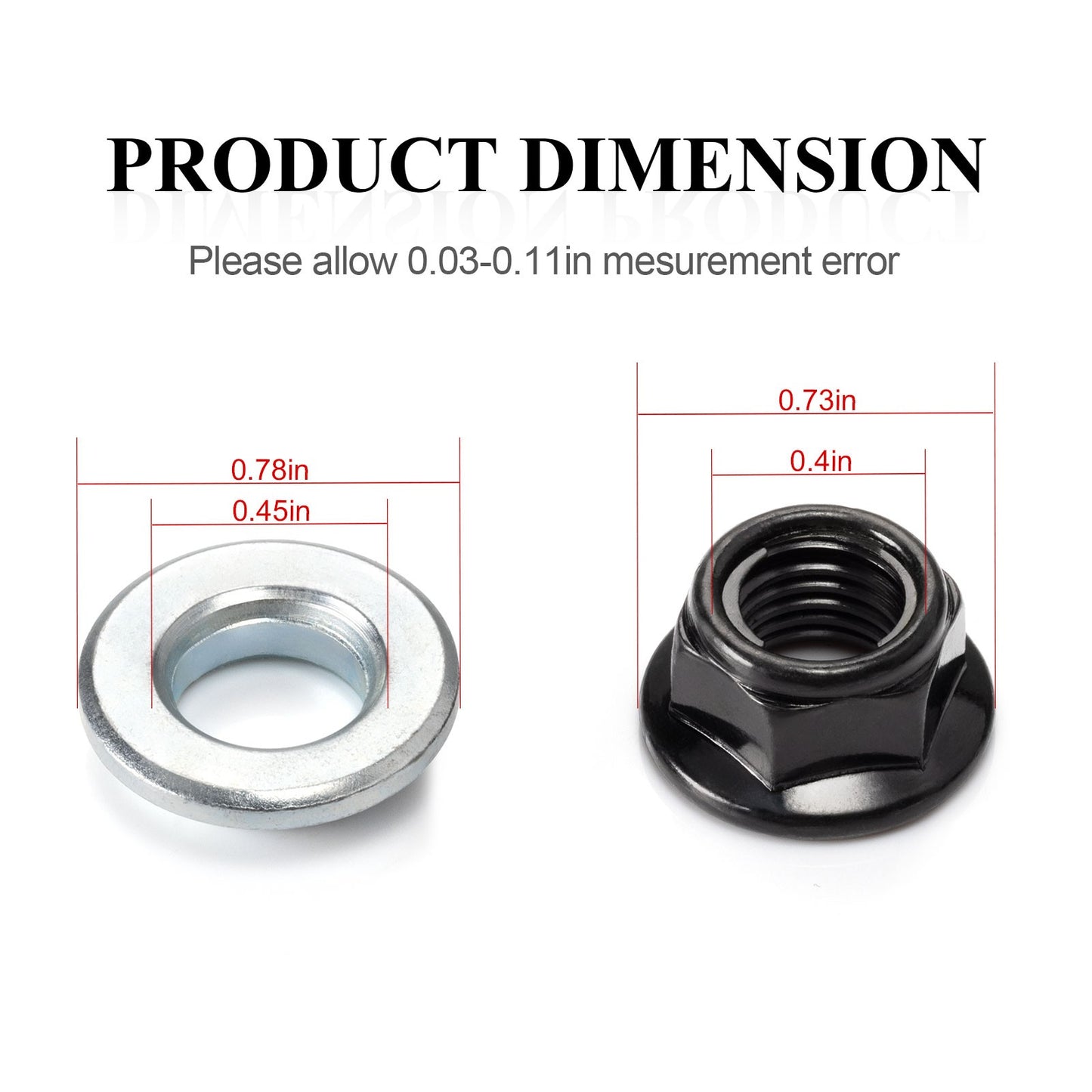 Wheel Nut with Washer for Yamaha Warrior 350 YFM350X (1995–2003)