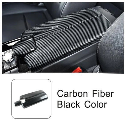 Carbon Fiber Console Armrest Box Cover Trim for Benz E Class W212 (2010-2015)