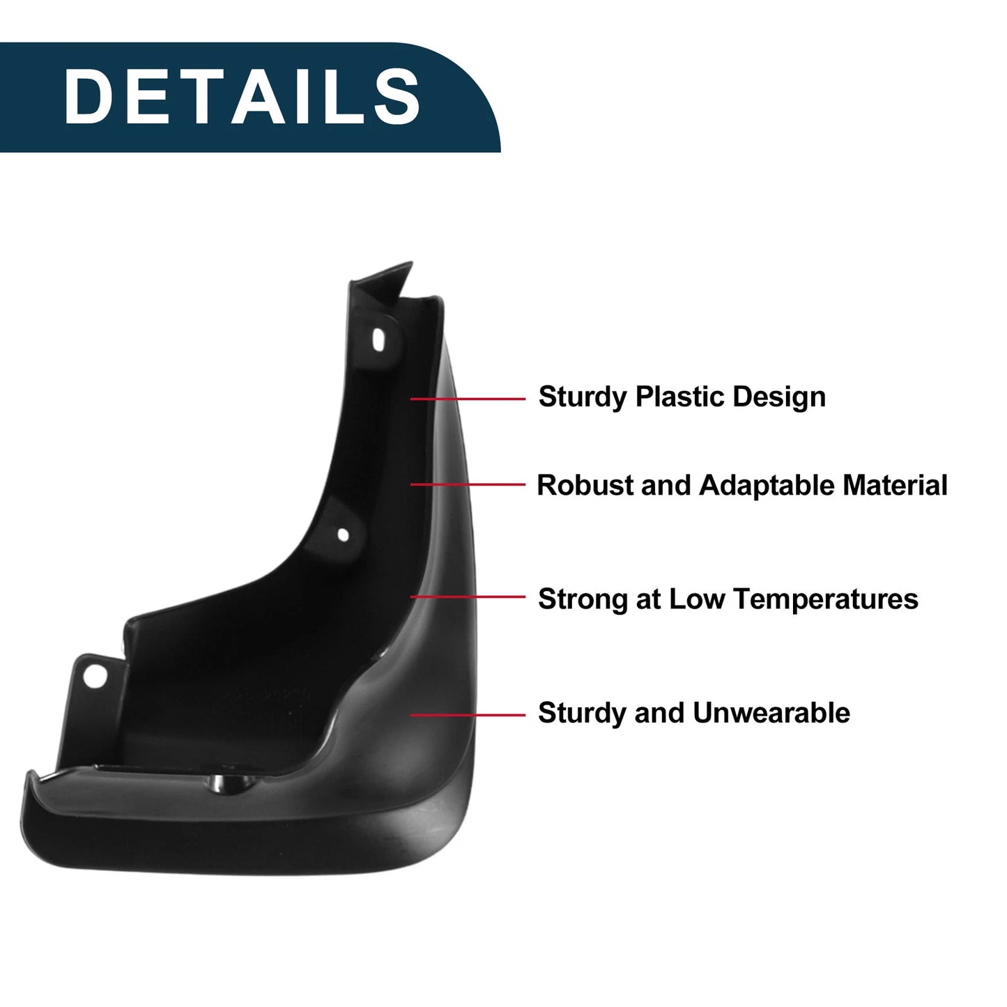 Set of 4 Mud Flaps Splash Guards for Toyota Carina E/Corona (1992–1997)