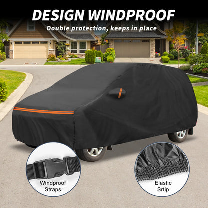 Waterproof PEVA Car Cover for VW Caddy (2015–2020) with Zipper