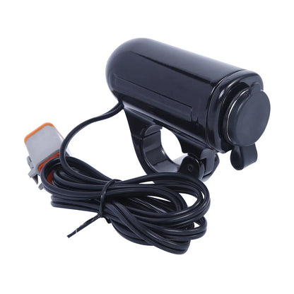 Handlebar Mount Auxiliary Power Port for Harley Softail Deluxe (2011-Current)