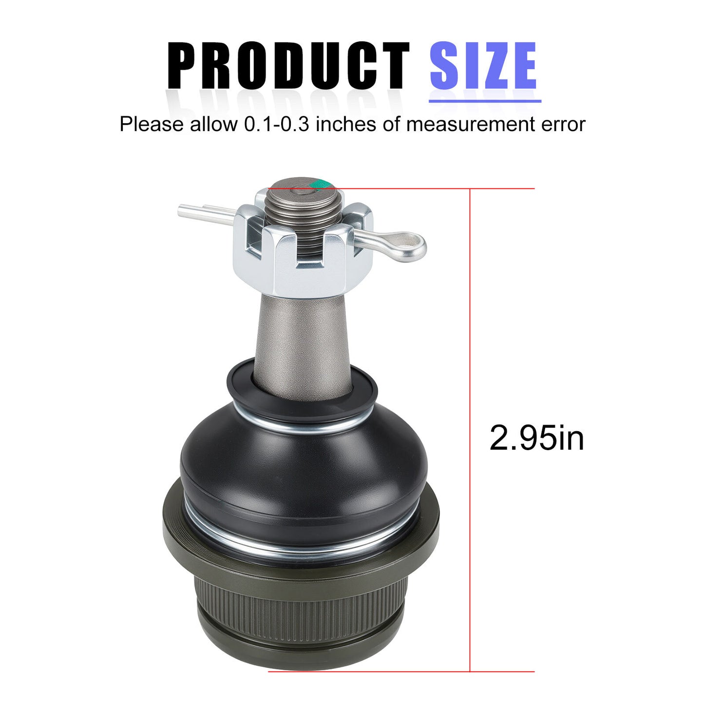 2X Front Lower A Arm Ball Joint for Kawasaki Mule 600 610 (2010–2020)