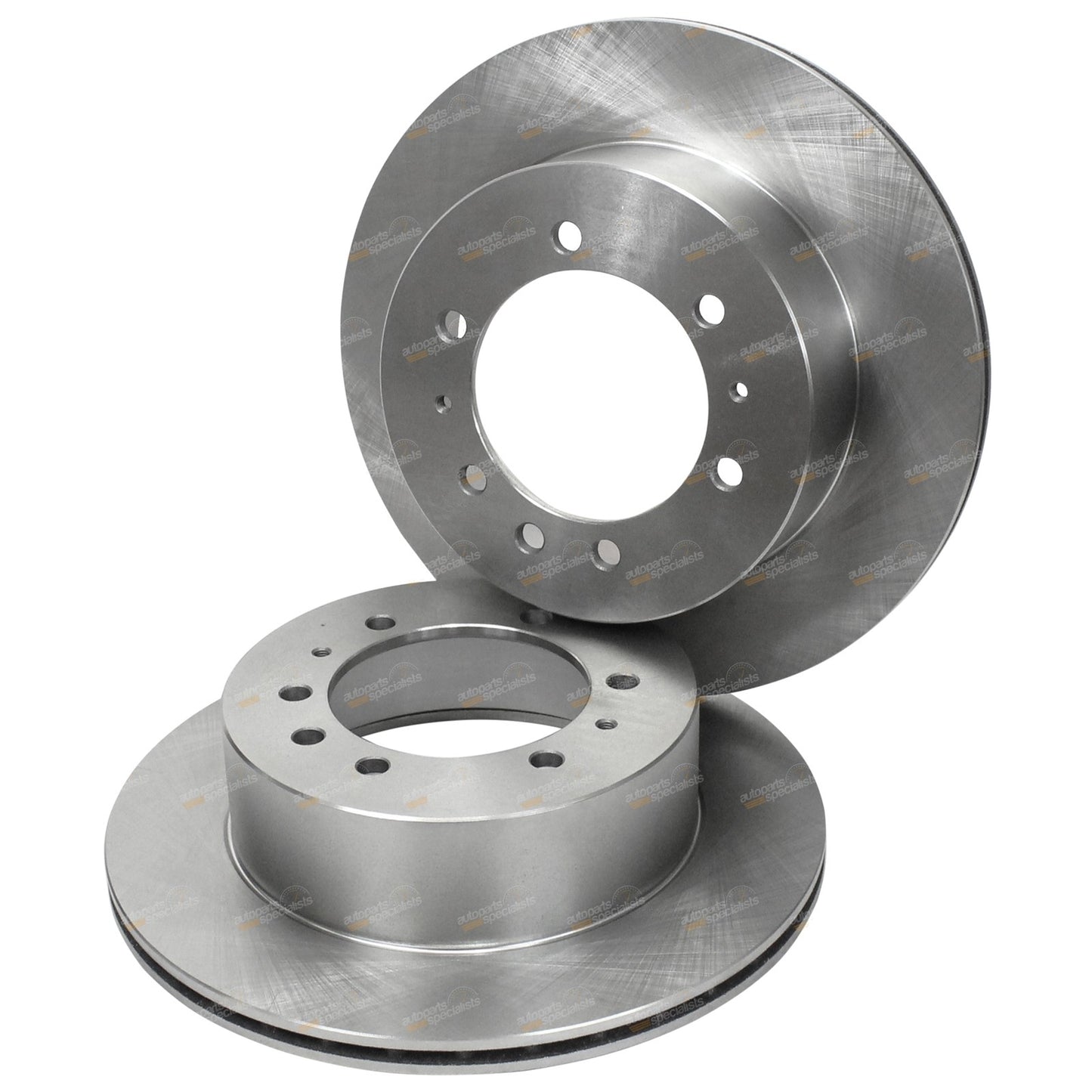 2 Rear Disc Rotors + Brake Pads for Nissan GQ Y60 Patrol (1988–1997)