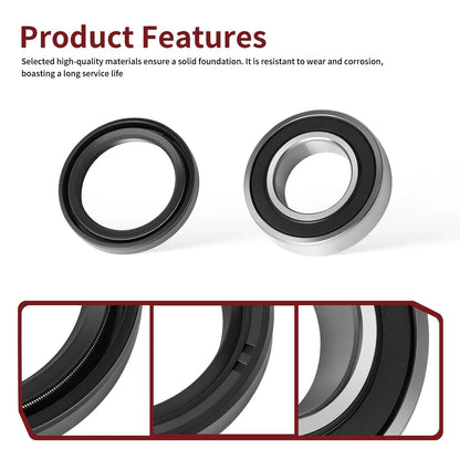 2 x Set Front Wheel Bearings Seals for Kawasaki Mule (2010–2020)