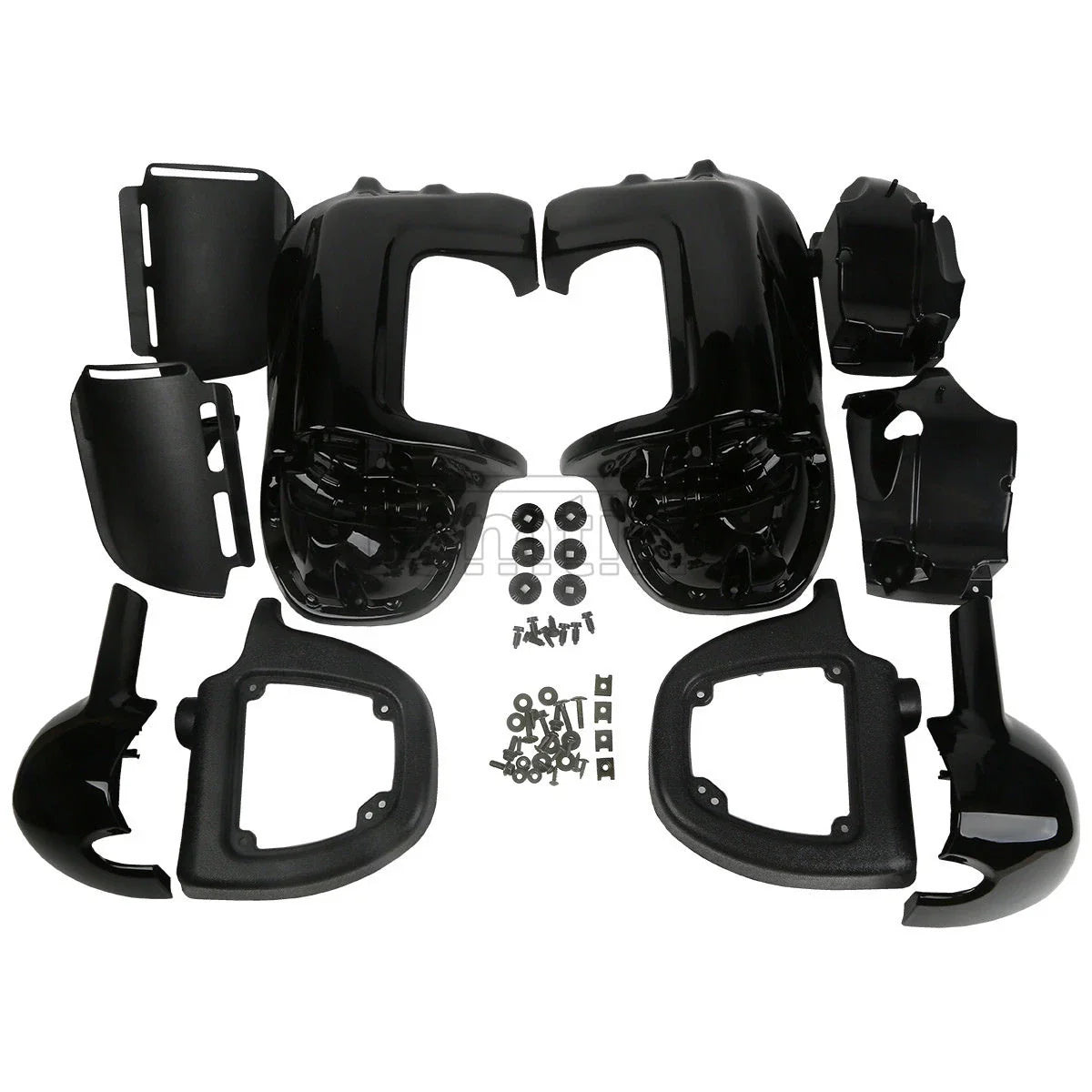Black Lower Vented Leg Fairing for Harley Touring Tri Street Glide (1983-2013)