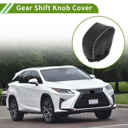Gear Shift Knob Cover for Lexus NX250 (2022–2023) Black Beige Faux Leather