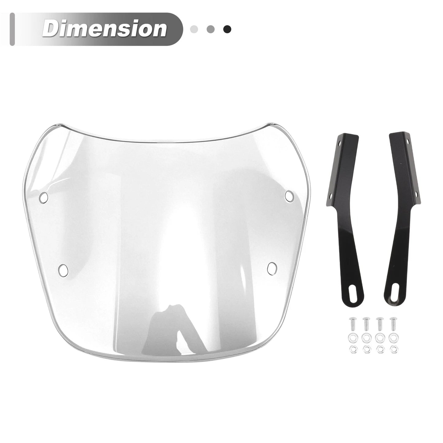 Motorcycle Wind Deflector for Yamaha XJ 400 Diversion (1991–1993) ABS White
