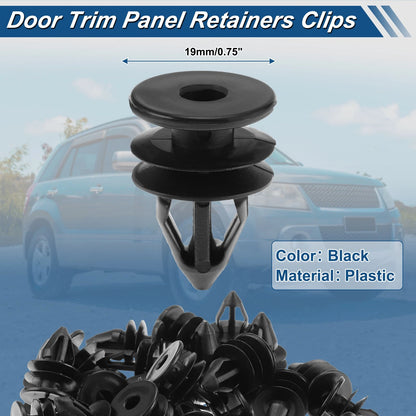 30pcs Door Trim Clips for Buick LaCrosse (2005–2009) No. 11519032 Plastic Black