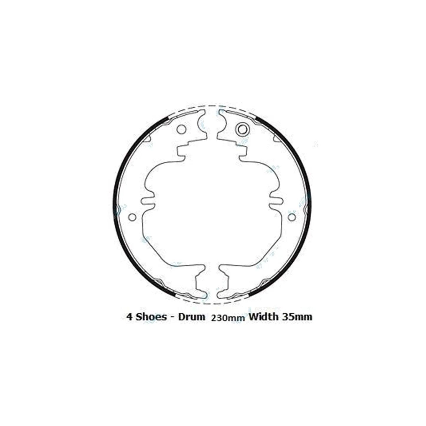 Hand Brake Shoes & Springs for Landcruiser 80 Series (1992-1998)