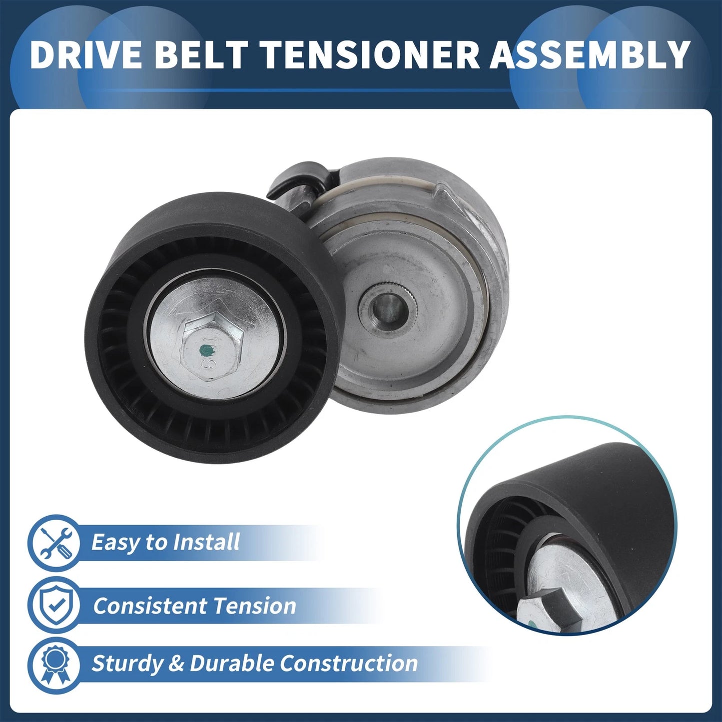 Belt Tensioner for Fiat Brava (1996–2001) No. 60815188, 46546374 Metal