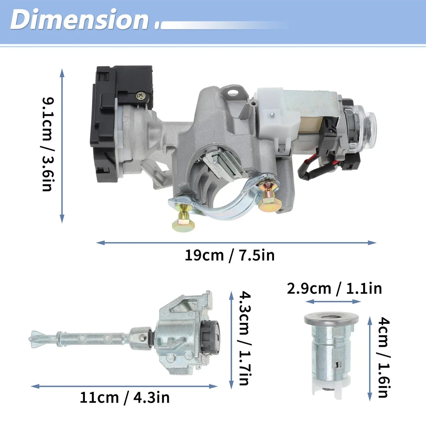 Ignition Lock Cylinder Set for Honda Civic (2012-2015)
