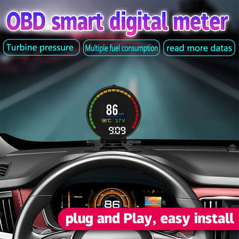 HUD P15 OBD2 Head Up Display Speedometer for Car (No Year Specified)
