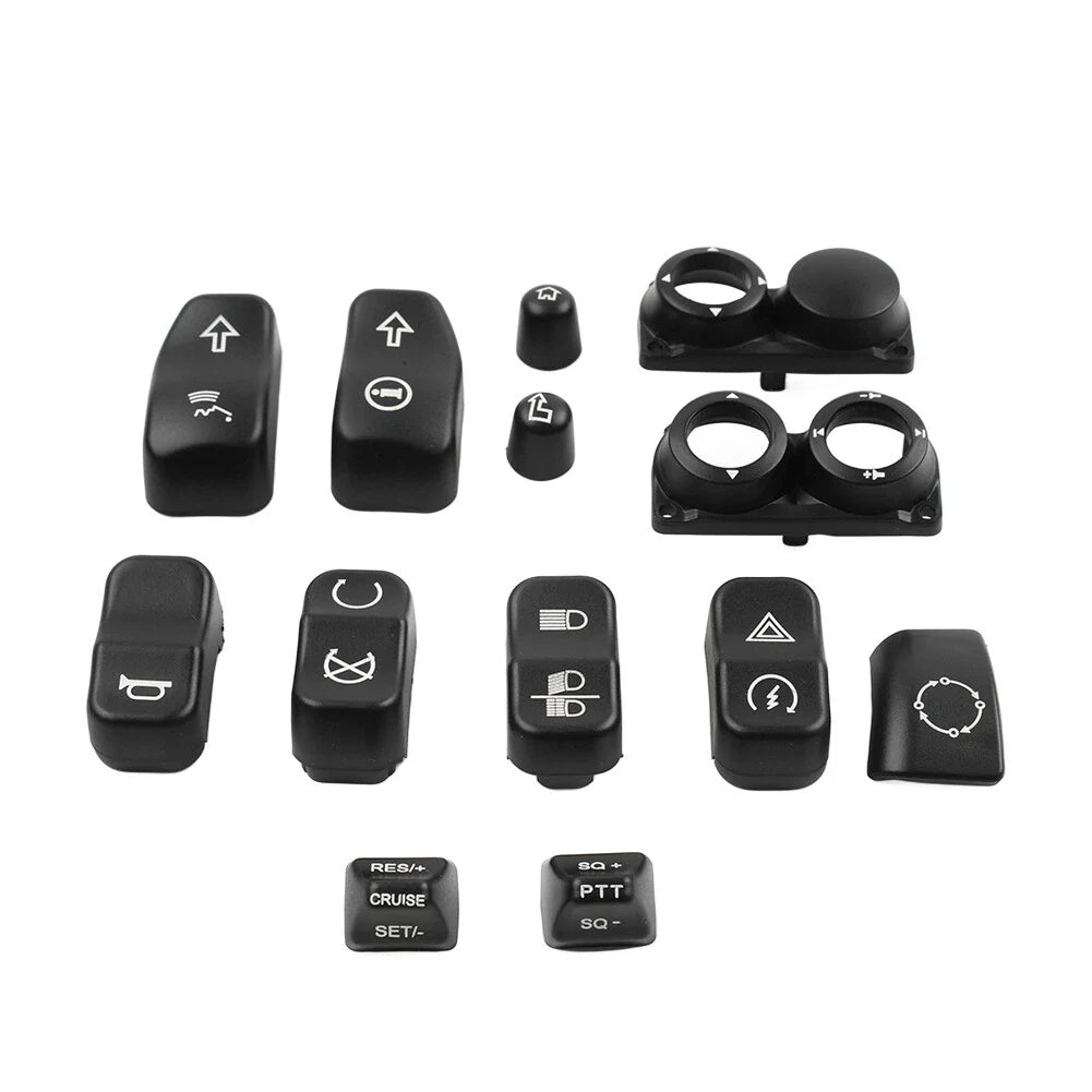 Hand Control Switch Housing Button Cover for Harley Touring FLHTC FLHX (14-23)