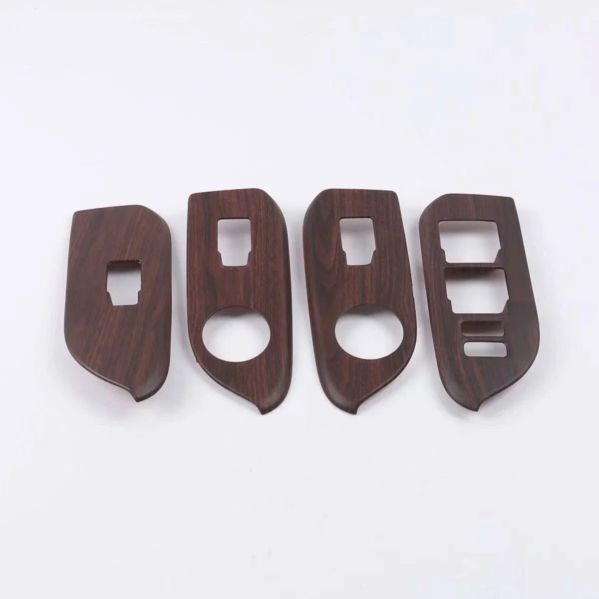 12x Wood Grain Window Switch Panel Cover for Toyota Prado FJ150 (2010–2021)