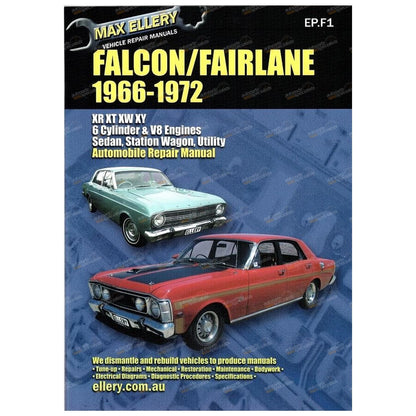 Workshop Repair Manual for Ford Falcon Fairlane (1966–1972)