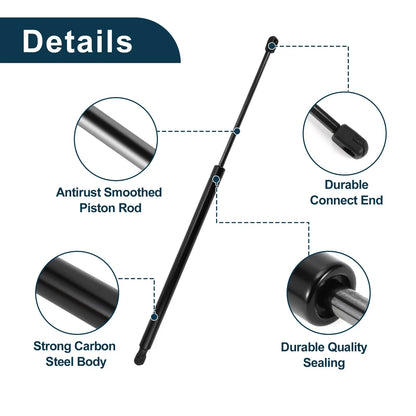 Rear Window Glass & Lift Supports for Chevrolet Suburban 1500 (2007-2014)