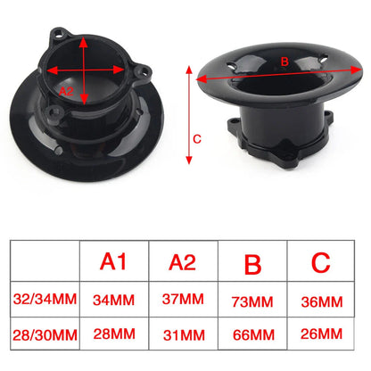 Carburetor Flange Joint Boot Connector for Motor Accessory (28-34mm)