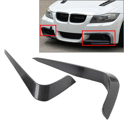 Front Bumper Side Splitter Spoiler for BMW 3 Series E90 E91 (2005-2008)