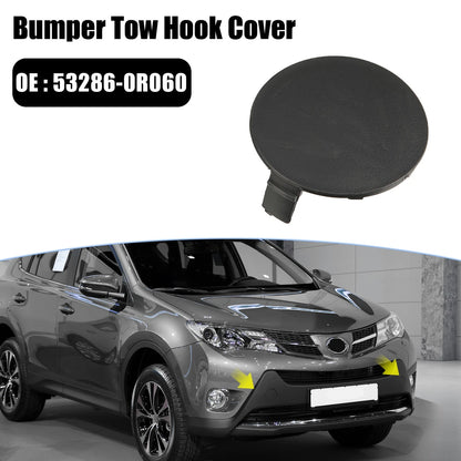 1 Pair Tow Hook Cover for Toyota RAV4 (53286-0R060, 53285-0R060)