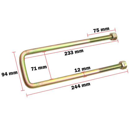 32mm Front Spacers & 50mm Rear Block Lift Kit for Mitsubishi L200 (2005-ON)