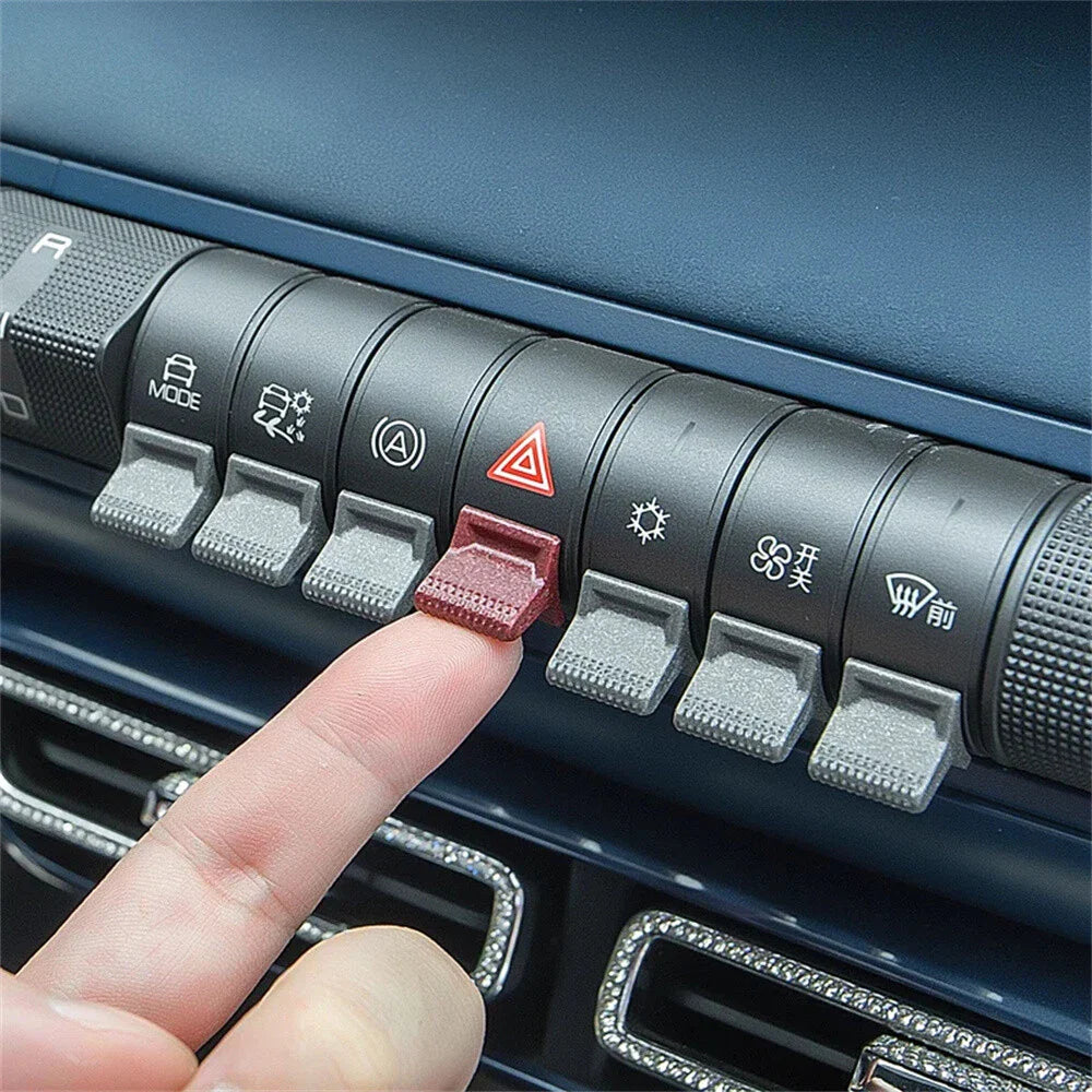 7Pcs Air Conditioning Control Button Stickers for BYD Dolphin Seagull